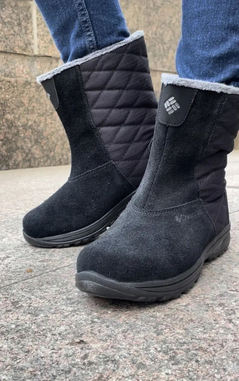 Columbia Ice Maiden Slip Snow Boots Black Ankle Size 8.5 Womens