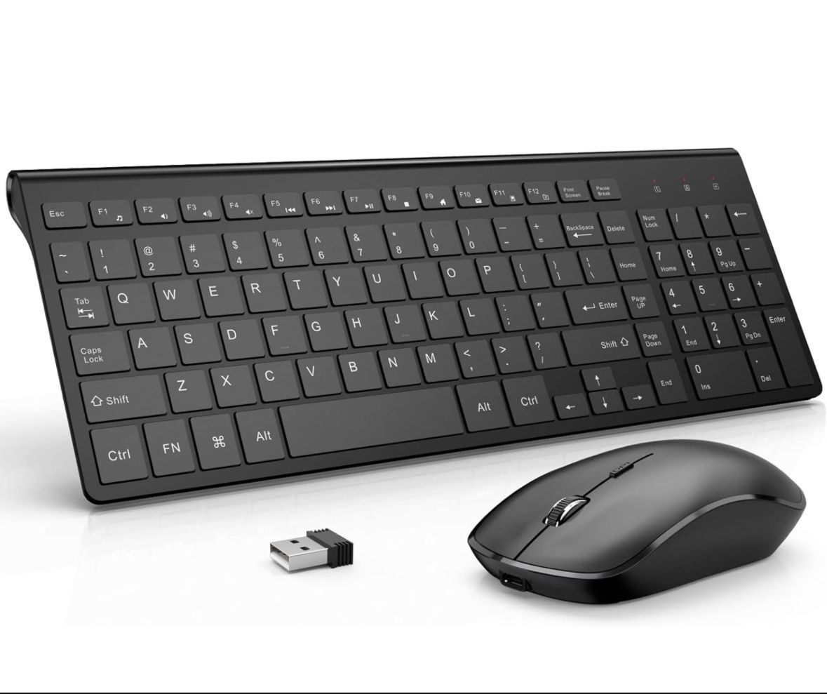 Rechargeable Wireless Keyboard And Mouse 