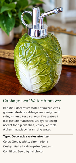 Cabbage Leaf Water Atomizer