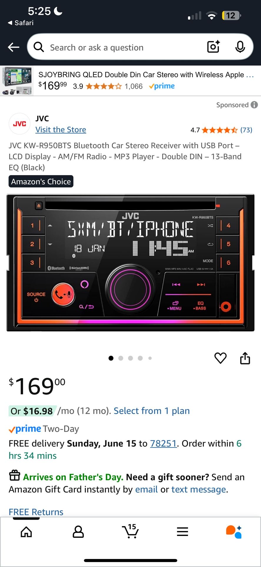 JVC Car Stereo