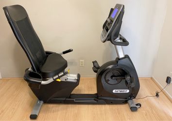 Spirit XBR55 Recumbent Bike Sit-Down Exercise Cycling Workout Bicycle Fitness Commercial-Grade
