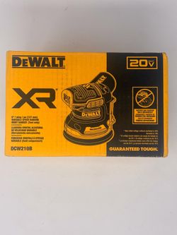 DEWALT DCW210B 20V MAX XR 5" Brushless Cordless Random Orbital Sander & Dust Bag NEW