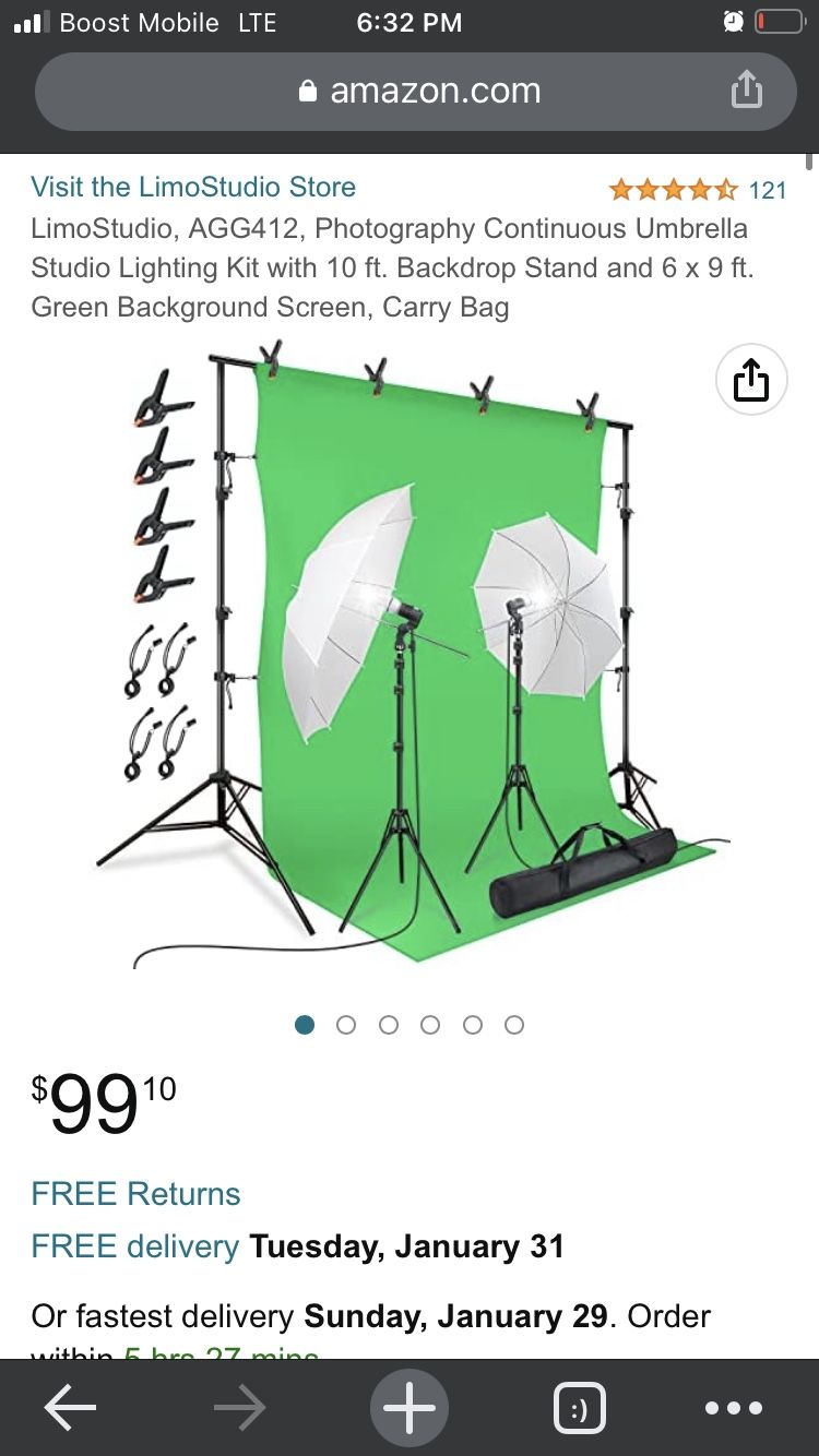 Brand New Set Up Green Screen Equipment
