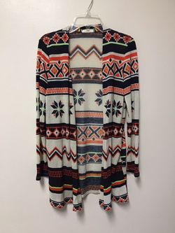 Girls SOPRANO polyester/spandex long sleeve open cardigan sweater… Size -XL/16