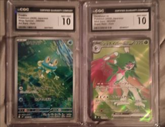 2 cgc mint 10 slabs plus 1 raw english