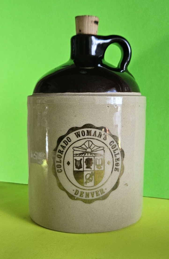 Colorado State Women's College Whiskey Jug