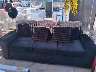 Large black sofa $180, lowest $150