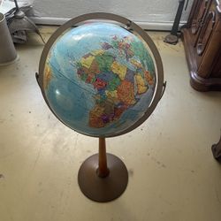 Vintage Globe With Stand 