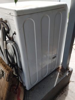 White Front-Load Washing Machine