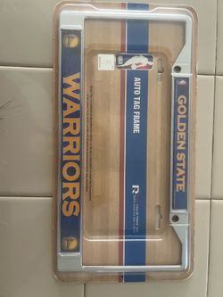 Warriors license plate frame