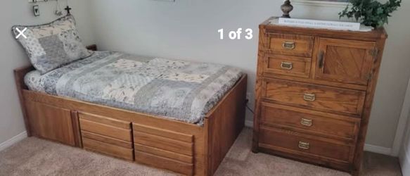 SOLID OAK BEDROOM SET