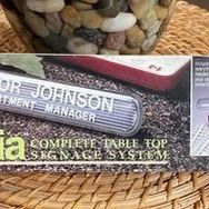 Davson Signia Complete Table Top Signage System Vintage just $5 xox
