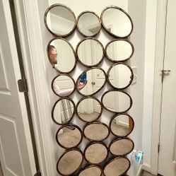 Antique Gold Multi Oval Mirror