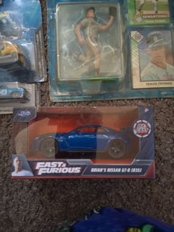 Small Lot Of Collectibles, Football Cards And Action Figures