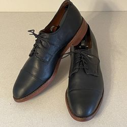 Allen Edmonds Oak Street Cap-Toe Black Dainite Oxford Dress Shoe Sz 11 D