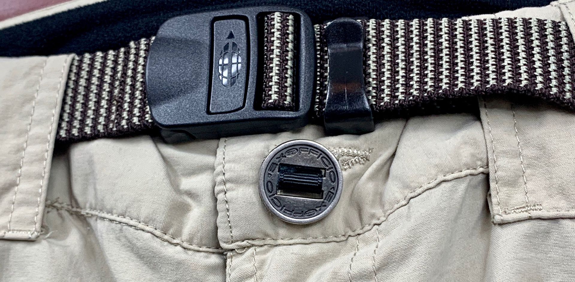 LIKE NEW!!! Exofficio Hiking Backpacking Shorts size 36 with Belt