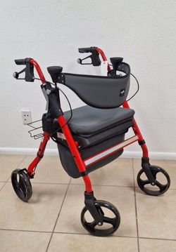 Premium Empower Rollator Walker with Memory Foam Seat