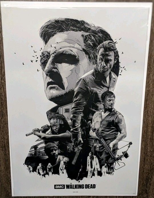 The Walking Dead Zombies Art Print Poster Mondo Grzegorz Domaradzki Gabz Variant