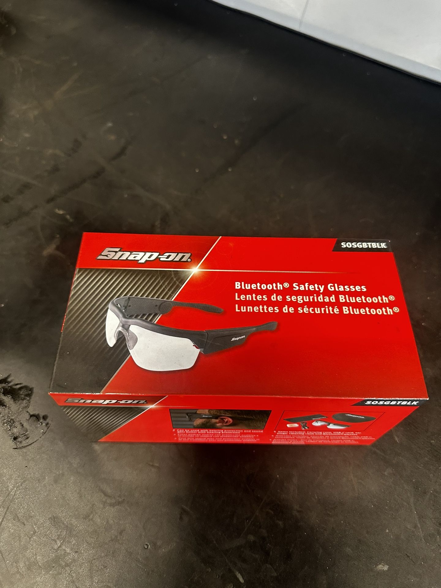 Snap-On Bluetooth Safety Glasses