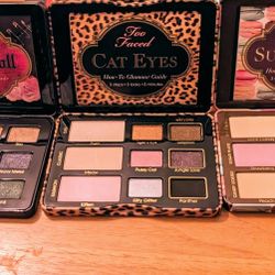 New Without Boxes 3 Too Faced Eyeshadow Palettes Never Used 