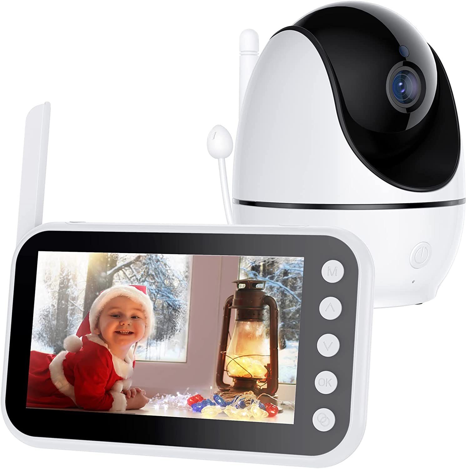 Video Baby Monitor with Camera and Audio No WiFi Portable Baby