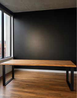 Wood dinning long table