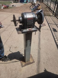 2side grinder with stand