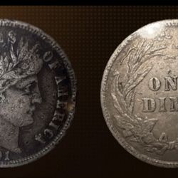 1901 USA Barber Dime 