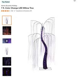 7 ft. Color Change LED Willow Tree