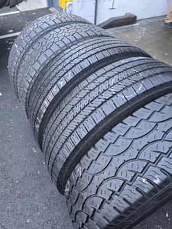 5 used dually truck tires  Lt235 80r17
2 falken 
2 firestone 
1 atturo 
$250.00 all 4