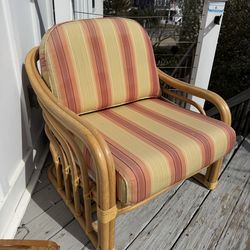 Mid Century rattan chair