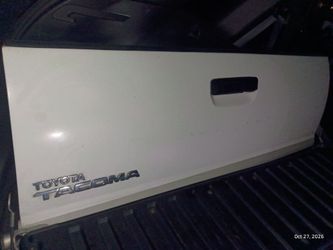 Toyota Tacoma Tailgate White & Silver OEM