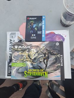 Magic: The Gathering Secrets of Strixhaven Bundle + Eerie Theme Deck