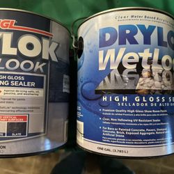 (2) Drylok Wetlook Clear High Gloss Penetrating Sealer. $20 A Gallon. Must Pick Up