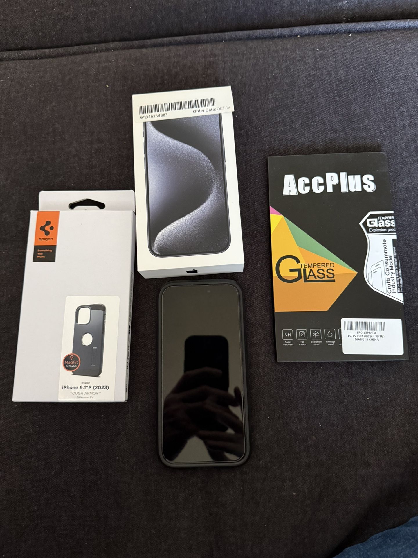 Apple iPhone 15 Pro Unlocked 256gb Titanium Blue MINT