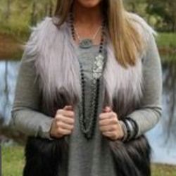 Brand New Aeropostale Fur Vest 