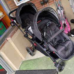 Contours Black Options Double Stroller