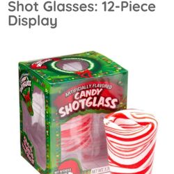 Pepermint Shot Glasses/Eatable/12 Piece 