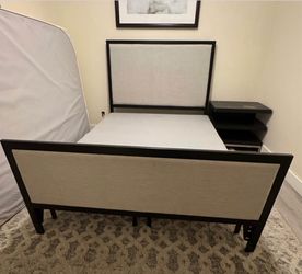 Upholstered Bed Frame with Headboard and Footboard
