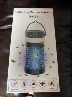 Solar bug zapper lantern
