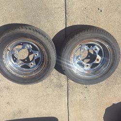 VW Wide 5 Rims with Tires
