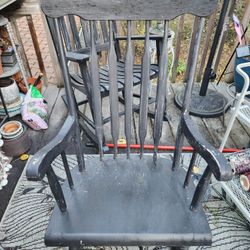 Free Solid Wood Rocking Chair