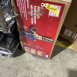 Home Accents Holiday 8 ft Trumpeting Nutcracker Holiday Yard Decoration