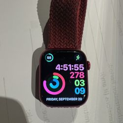 Unlocked Apple Watch Series 7 LTE GPS Red Used 