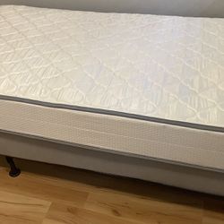 Twin bed, spring box, mattress ,bed frame