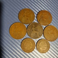 Queen Victoria -King George One Cents