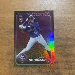 2024 TOPPS HUNTER GOODMAN ROOKIE FOIL CARD