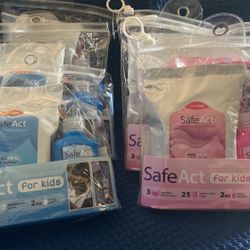 Safe Act For Kids 3 Mask ,1 Hand Sanitizer, 1pack Wipes