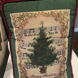 VINTAGE CHRISTMAS PILLOW CHRISTMAS VINTAGE THROW PILLOW CHRISTMAS TREE