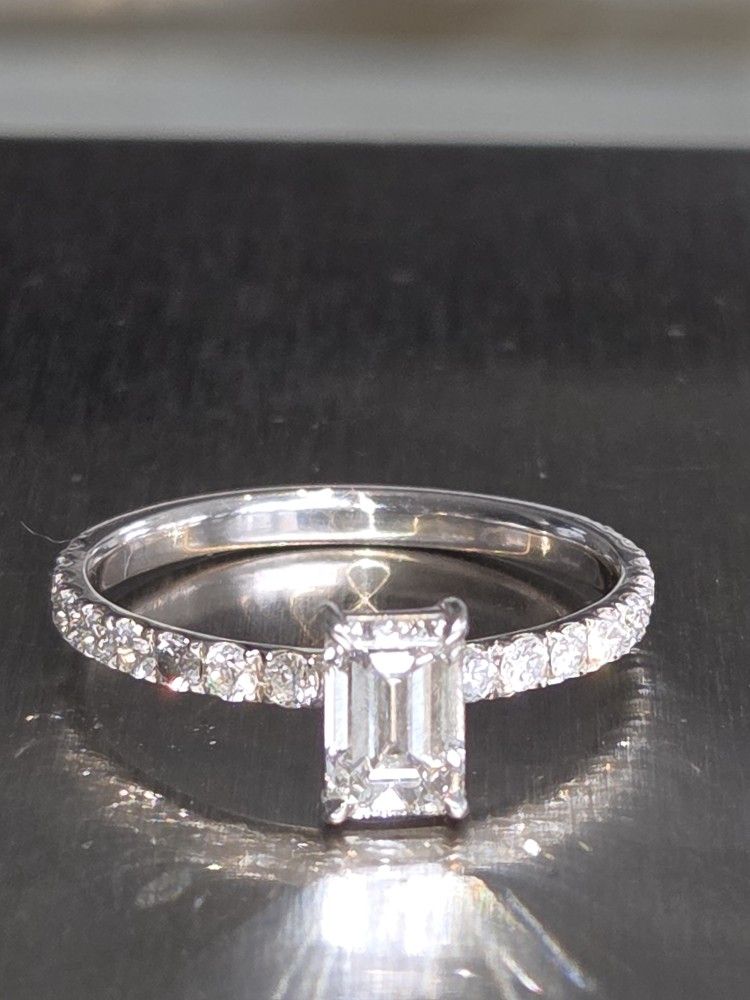 1.07ctw Lab Diamond Ring Vs1 H 14k Gold